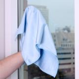 Hospeco® Glass Cleaning Blue 16x16 270GSM Microfiber Cloth MFCGL2701616BL 3