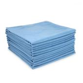 Hospeco® Suede Polishing Blue 16x16 270GSM Microfiber Cloth MFCSU2001616BL