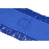 MicroWorks® Microfiber Dust Mop w/Pocket, Gray/Navy - Blue Canvas Back, 48