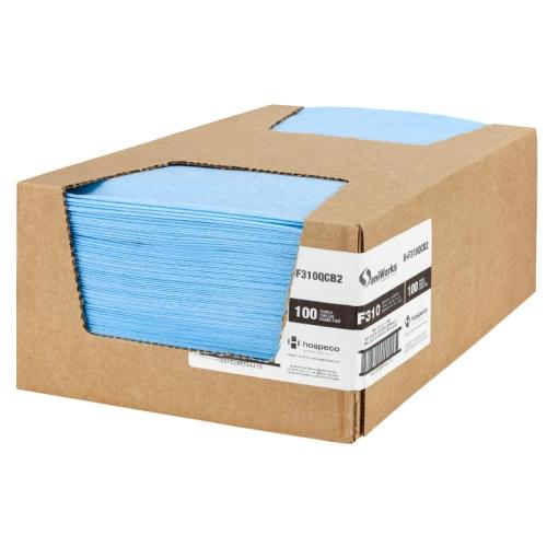 DELUXE TOWEL, BLU, 13X21, QF, 100/DISP CS N F310QCB2