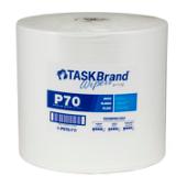 TaskBrand® P70 Premium Series Wiper, Hydrospun, White, 12