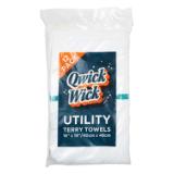 Qwick Wick 30 oz Terry Bar Towels 14x17 Green Stripe 5 Dozen N030 GR 5DZ 4