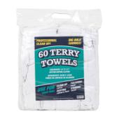 Terry Towel Pack of 60 White Cotton 14x17 N030-TT60