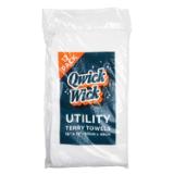 Qwick Wick 28 oz Full Terry Bar Towels 14x17 White 5 Dozen N030 W64 5DZ 3