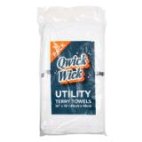 Qwick Wick 30 oz Terry Bar Towels 14x17 Black Stripe 5 Dozen N030 W65BLK 5DZ 4