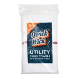 Qwick Wick 30 oz Terry Bar Towels 14x17 Red Stripe 5 Dozen N030 W65RD 5DZ 3