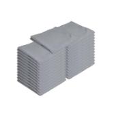 20x20 Chambray Grey Spun Poly Napkins NAP-CHGY-SPUN
