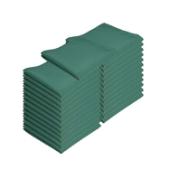 20x20 Green Spun Poly Napkins NAP-GREEN-SPUN