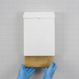 Menstrual Care Waste Receptacle, White, 11