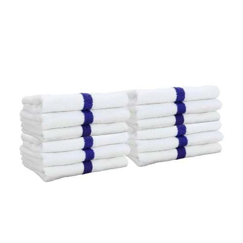 Power Gym Hand Towel 16x27 Blue PWR 1627 3BCS