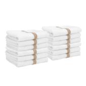 16x27 3LB Hand Towels Beige Center Stripe PWR-1627-3BGCS