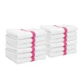 Power Gym Hand Towel 16x27 Pink PWR 1627 3PKCS