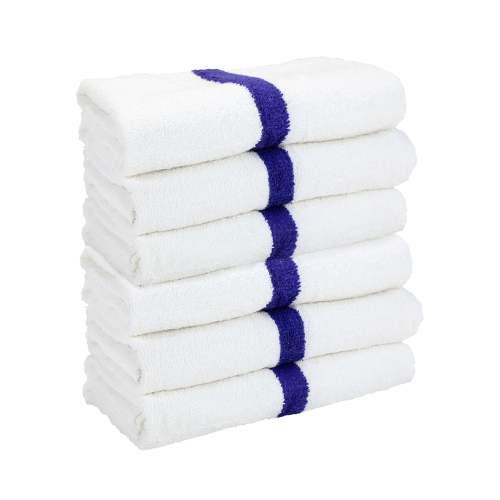 Power Gym Bath Towel 22x44 Blue PWR 2244 6BCS