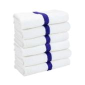 22x44 6LB Power Gym Towels Blue Center Stripe PWR-2244-6BCS