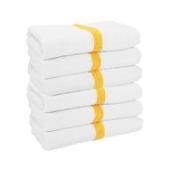 22x44 6LB Power Gym Towels Gold Center Stripe PWR-2244-6GLDCS