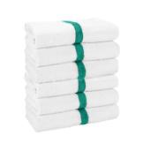 22x44 6LB Power Gym Towels Green Center Stripe PWR-2244-6GRCS