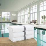 Power Gym Bath Towel 22x44 Gray PWR 2244 6GYCS 5