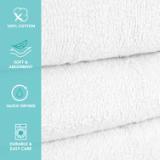 Power Gym Bath Towel 22x44 White PWR 2244 6 6