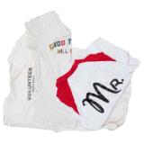 Reclaimed White T Shirt Print- R2 W50 10 4