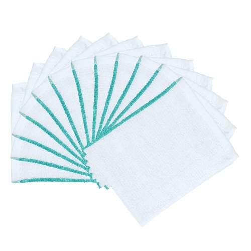 Route Ready 32 oz Terry Bar Towels 16x19 Green Stripe 1200 Count RR GR32