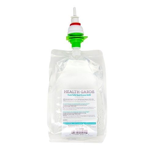 Health Gards® Foam Toilet Seat Cleaner Refill, Clear, Pleasant, 1000 ml, 6/cs SCF1000TSC