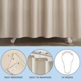 SHOWER CURTAIN SET 72X72- SHOW SCSET 7272 BG 4