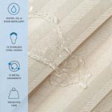 SHOWER CURTAIN SET 72X72- DAMA SCSETD 7272 BG 2