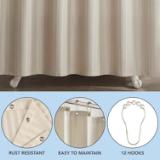 SHOWER CURTAIN SET 72X72- DAMA SCSETD 7272 BG 4