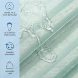 SHOWER CURTAIN SET 72X72- DAMA SCSETD 7272 GR 2