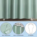 SHOWER CURTAIN SET 72X72- DAMA SCSETD 7272 GR 6
