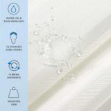 SHOWER CURTAIN SET 72X72- DAMA SCSETD 7272 WH 2