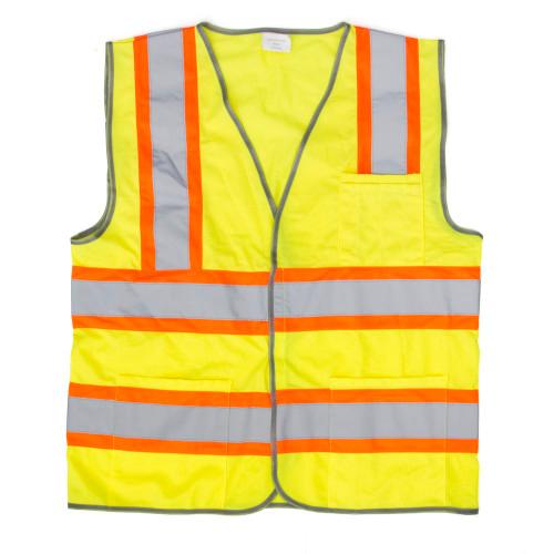 ProWorks® Class 2 Solid Safety Vest, Hi Vis Green, 3X-Large, 1/bg, 60 bgs/cs SVGS 3X