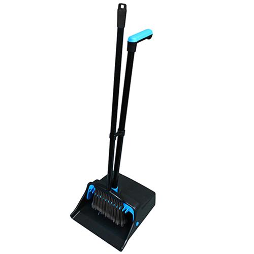 Lobby Dustpan L Grip Aluminum with Broom Black-Blue T0012 00