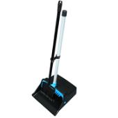 Lobby Dustpan PVC Handle with Broom Black-Blue T0014-00