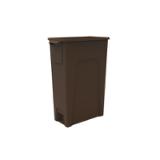 23 GALLON THIN BIN BROWN T0039 03
