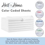 Lulworth T180 Flat Sheet Full White T180 81108 3