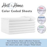 Lulworth T200 Fitted Sheet Queen White T200 608012 3