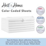 Lulworth T200 Flat Sheet Full White T200 81115 3