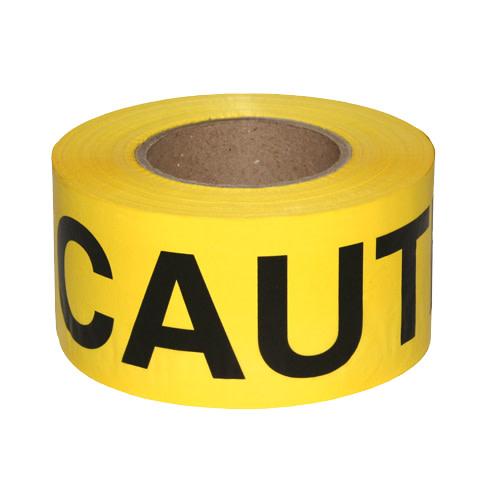 ProWorks® Caution Barrier Tape, Black on Yellow, 1.5 mil, 3