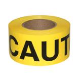ProWorks® Caution Barrier Tape, Black on Yellow, 1.5 mil, 3