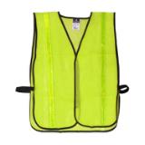 ProWorks® Non Rated Mesh Safety Vest with Reflective Stripe, Hi Vis Green, One Size,  1 ea, 50/cs TC VSGR 2