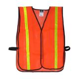 ProWorks® Non Rated Mesh Safety Vest w/Reflective Stripe, Hi Vis Orange, One Size,  1 ea, 50/cs TC VSOR 2