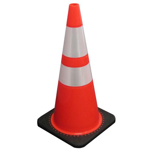 ProWorks® Safety Cone, Orange w/Reflective Collars, 28