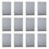 THROW GREY HERRINGBONE DESIGN THROW 50X70 GY