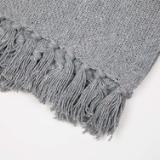 THROW GREY HERRINGBONE DESIGN THROW 50X70 GY 2