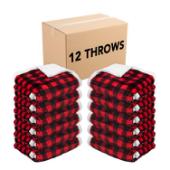 THROW 50X70 BUFFULO PLAID RED/ THROW-BUFPL-50X70-CS