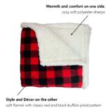 THROW 50X70 BUFFULO PLAID RED/ THROW BUFPL 50X70 CS 7