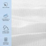 COTTON THROW 50X70 WHITE THROW COT 5070 WH 2