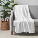 COTTON THROW 50X70 WHITE THROW COT 5070 WH 3