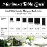 Mariposa Tablecloth 52x52 Black TL 52X52 BLACK 6